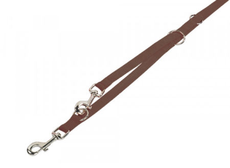 Smycz dla psa Nobby Classic XS 10mm / 2,00m brązowa - przepinana , regulowana , lekka , miękka i wygodna
