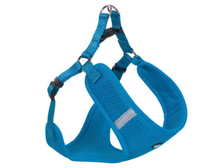 Szelki dla psa Nobby Mesh Reflect M 15mm 50cm, 48-56cm jasnoniebieskie (błękitne)