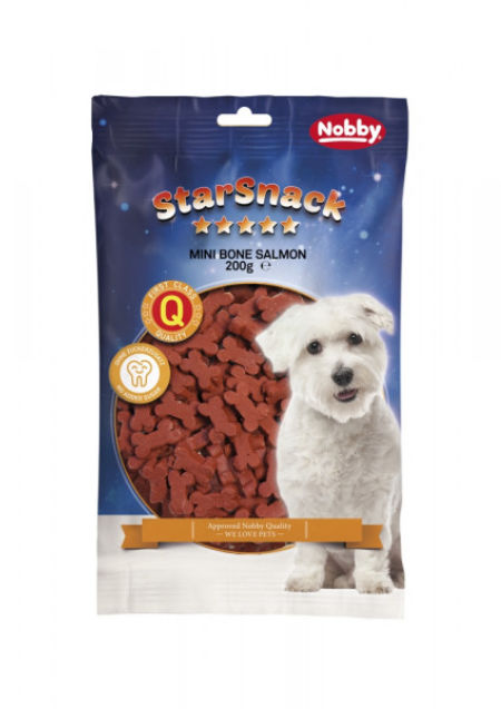 Przysmak dla psa Starsnack Mini Bones Salmon Nobby 200g - z łososiem