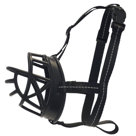 Muzzle comfort Nobby - plastikowo, nylonowy z pianką EVA kaganiec dla psa XS (6cm/22,5cm) czarny - Nobby zdjęcie 1
