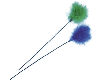 Zabawka dla kota pręcik z puchatymi piórkami 59 cm Nobby