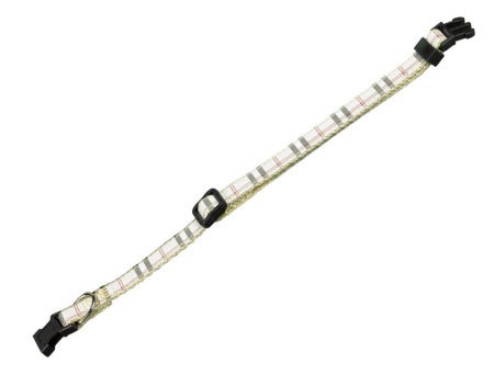 Obroża dla psa Nobby Tartan 10 mm, 20-35 cm beżowa