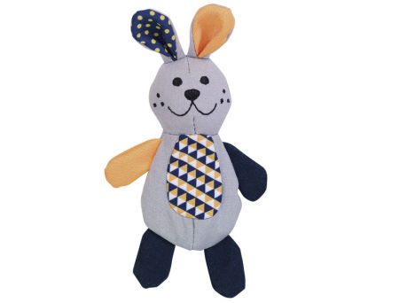 Zabawka dla materiałowy królik z kocimiętką z możliwością uzupełnienia 16 cm Nobby