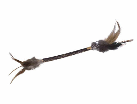 Zabawka dla kota kijek matatabi z piórkami i dzwoneczkiem 12/24 cm Nobby