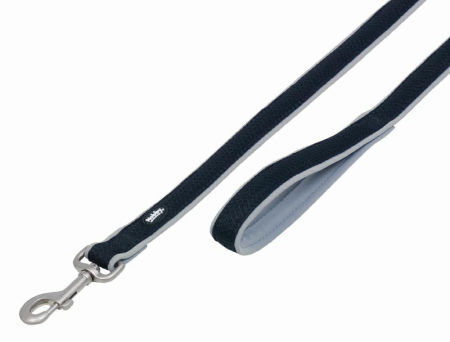 Smycz dla psa Nobby Mesh Preno XS-S 15/20mm ; 1,20m szara