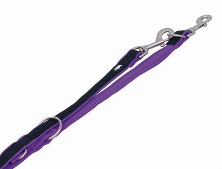 Smycz dla psa Nobby Mesh Preno XS-S 15/20mm ; 2,00m fioletowa