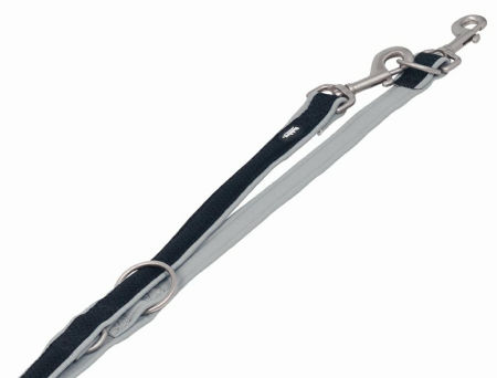 Smycz dla psa Nobby Mesh Preno XS-S 15/20mm ; 2,00m szara