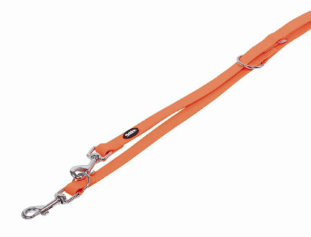 Smycz dla psa Nobby Cover M-L 20mm, 2,00m pomarańczowa (PVC)