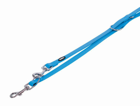 Smycz dla psa Nobby Cover M-L 20mm, 2,00m niebieska (PVC)