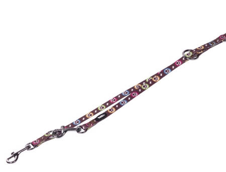 Smycz dla psa Nobby Paw 10mm / 2,00m brązowa