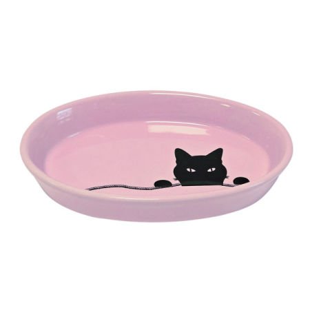 Miska ceramiczna Nobby "Wilson" dla kota owalna różowa  0,12 L  Ø 17x11x2,5cm - Nobby zdjęcie 1