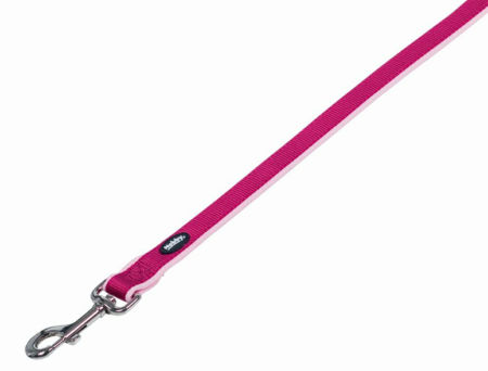 Smycz dla psa Nobby Classic Preno M-L 20/25mm ; 1,20m malinowa