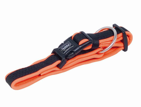 Obroża dla psa Nobby Mesh Preno S-M 20/25mm, 30-45cm pomarańczowa