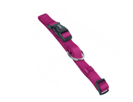 Obroża dla psa Nobby Classic M-L 20 mm, 40-55 cm malinowa - lekka , miękka i wygodna