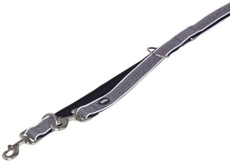 Smycz dla psa Nobby Cayo XS-S 15/20mm; 2,00m szara