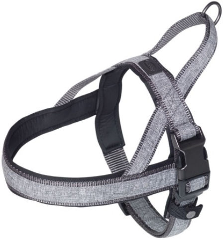 Szelki dla psa Nobby Classic Linen Deluxe S-M 20/25mm, 36cm / 38-50cm szare