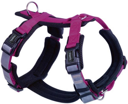 Szelki dla psa Nobby Daily Walk Comfort S-M 32-36, 48-64cm malinowe