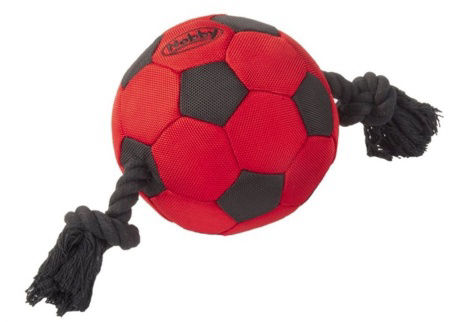 Zabawka dla psa Nobby Nylon toy ball with rope Ø15cm, 35cm - nylonowa piła z liną