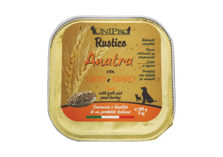 UniPro Rustico karma dla psa 100g kaczka z jęczmieniem i orkiszem