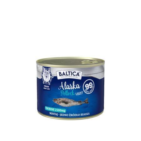 Balnica Excellent Alaska Pollock Light karma dla dorosłego kota monoproteinowa, bezzbożowa 185g mintaj - 99% składników mięsnych