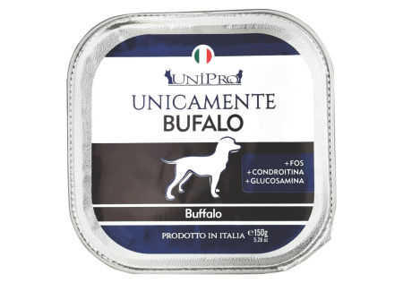 UniPro Unicamente karma dla psa monoproteinowa, monobiałkowa 150g bawół - 100% mięsa, bez podrobów, dla alergików