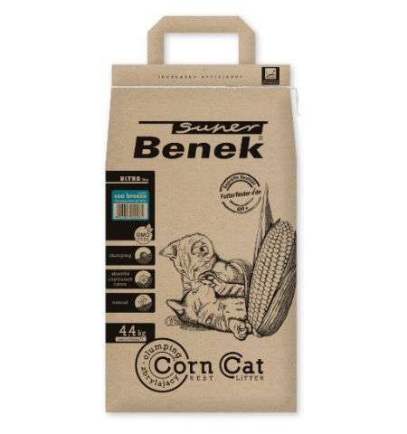 Żwirek dla kota Super Benek CORN CAT ULTRA MORSKA BRYZA 7l