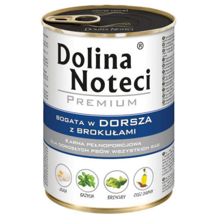Dolina Noteci PREMIUM 400g dorsz z brokułami