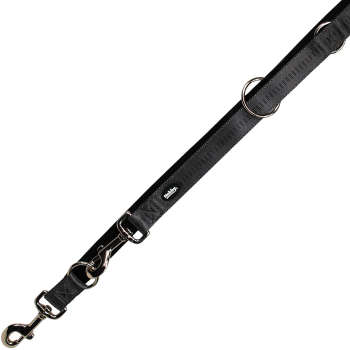 Smycz dla psa Nobby Soft Grup M-L 20mm / 2,00m grafitowa (ciemnoszara)