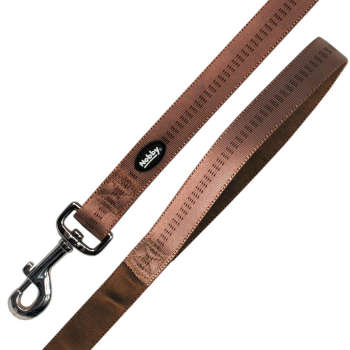 Smycz dla psa Nobby Soft Grup S 15mm / 1,20m beżowa