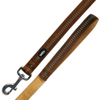 Smycz dla psa Nobby Soft Grup M-L 20mm / 1,20m brązowa