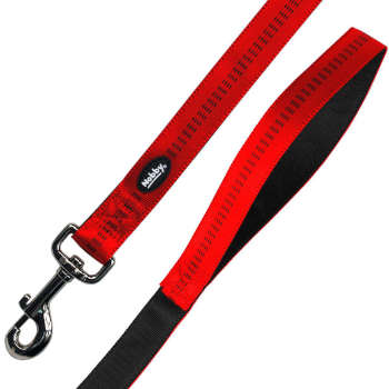 Smycz dla psa Nobby Soft Grup L-XL 25mm / 1,20m czerwona