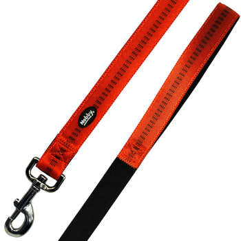 Smycz dla psa Nobby Soft Grup L-XL 25mm / 1,20m pomarańczowa