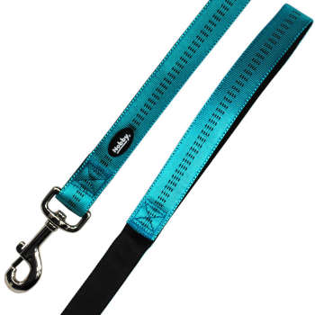 Smycz dla psa Nobby Soft Grup L-XL 25mm / 1,20m turkusowa