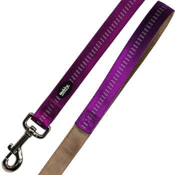 Smycz dla psa Nobby Soft Grup L-XL 25mm / 1,20m fioletowa