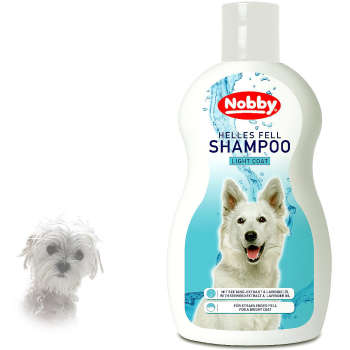 Szampon Light Coat Nobby dla psów wszystkich ras o białej sierści Nobby 300ml z ekstraktem z alg morskich i olejkiem lawendowym