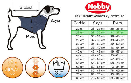 Ubranko kurtka z polarem dla psa Nobby Marisha XS/S - Nobby zdjęcie 3