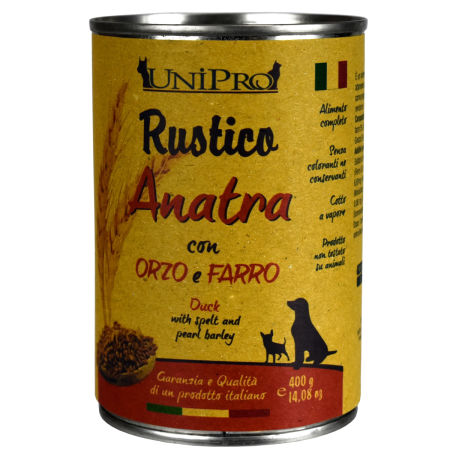 UniPro Rustico karma dla psa 400g kaczka z jęczmieniem i orkiszem - UniPro zdjęcie 2