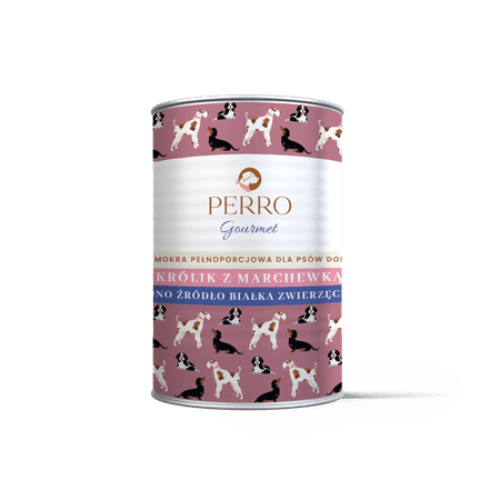 Perro Gourmet monobiałkowa karma dla wybrednych psów dorosłych 400g - królik z marchewką