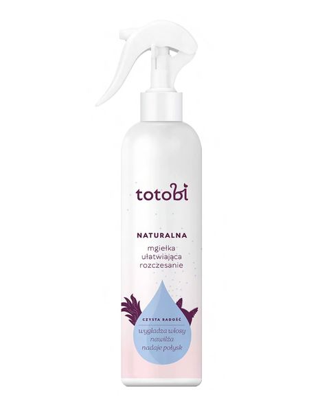 Totobi Naturalna mgiełka ułatwiająca czesanie na sucho i na mokro dla psa, 300 ml dla psa i kota - wegański hypoalergiczny spray o przyjemnym aloesowym zapachu 