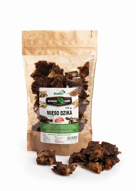 Balto przysmak dla psa - 100% mięso dzika - 100g