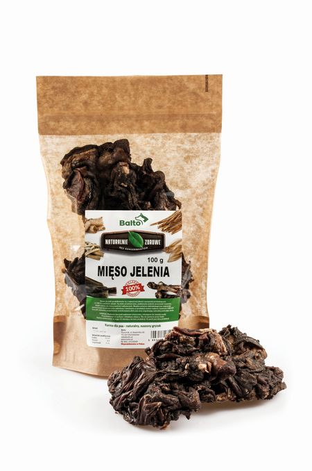 Balto przysmak dla psa - 100% mięso jelenia - 100g