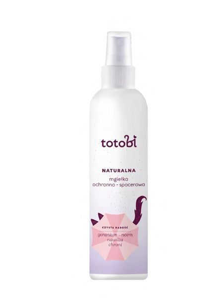 Totobi Naturalna mgiełka ochronno-spacerowa - Geranium - Olejek Neem 100 ml dla psa i kota - wegański hypoalergiczny spray tworzący zapachową barierę, której bardzo nie lubią owady i kleszcze