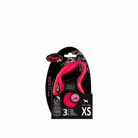Smycz automatyczna Flexi New Classic XS taśma 3m 12kg czerwona - Flexi zdjęcie 2