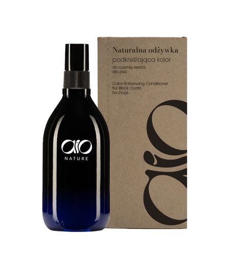 Aio Nature Naturalna odżywka podkreślająca kolor do czarnej sierści dla psa 150 ml