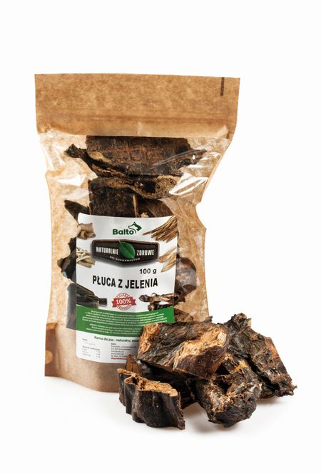 Balto przysmak dla psa - 100% płuca jelenia - 100g
