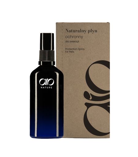 Aio Nature Naturalny płyn ochronny dla zwierząt - Naturalne wsparcie ochrony zwierząt przed kleszczami, pchłami i innymi owadami 50ml