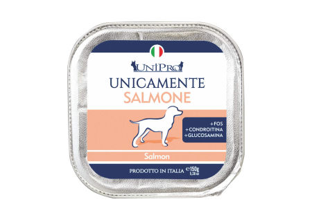UniPro Unicamente karma dla psa monoproteinowa, monobiałkowa 150g łosoś - 100% mięsa, bez podrobów, dla alergików