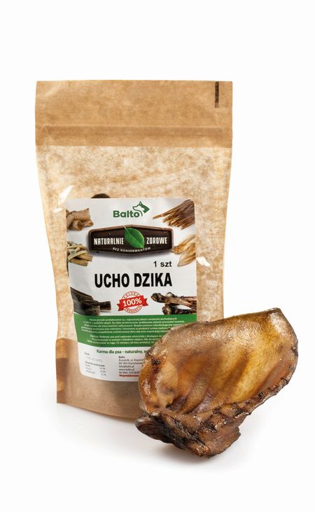Balto przysmak dla psa - 100% ucho z dzika 1 szt.
