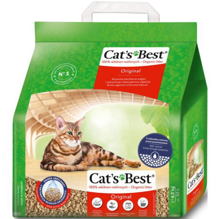 Żwirek zbrylający dla kota Cat's Best Original 10l - 4,3kg
