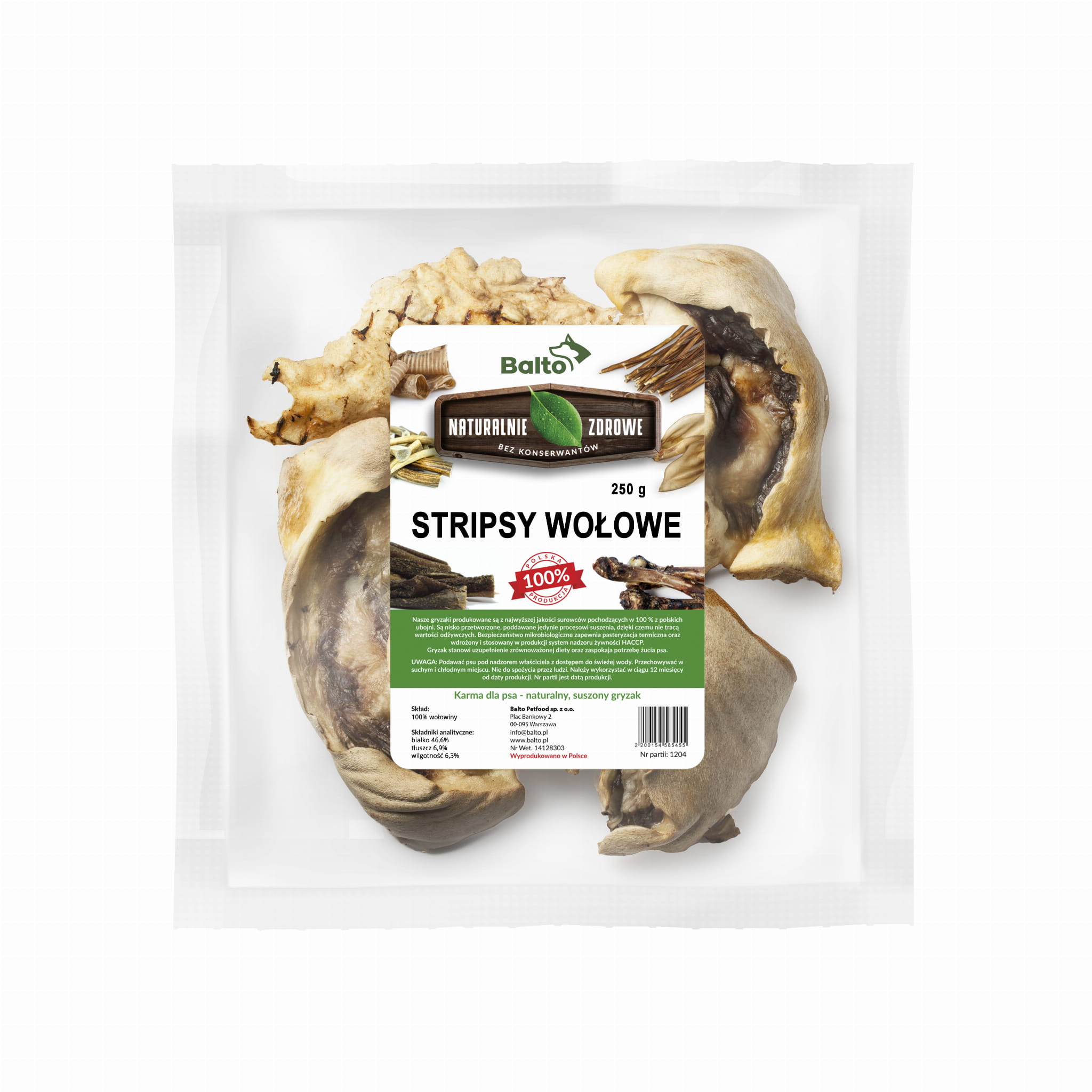 Balto stripsy wołowe 250g - Balto zdjęcie 1